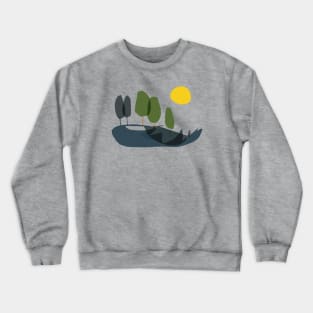 Tuscany Cypress Trees Crewneck Sweatshirt